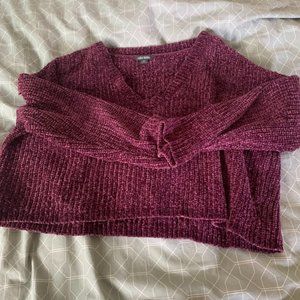 Velvety soft cropped sweater